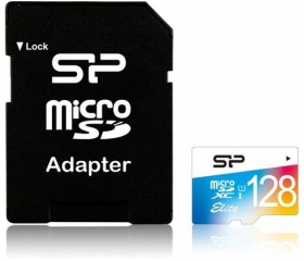 Silicon Power microSDXC Elite UHS-1 128GB + adapt