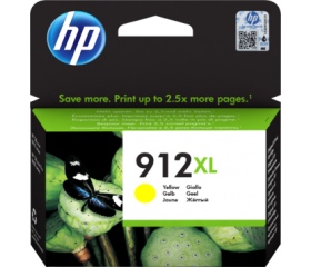 HP 912XL nagy kapacitású sárga