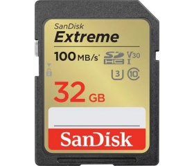 SanDisk Extreme SDHC 100/60MB/s UHS-I U3 V30 32GB