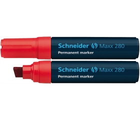 Schneider Alkoholos marker, 4-12 mm, vágott, piros