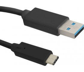 Qoltec USB 3.0 A / Type-C 1,8m fekete