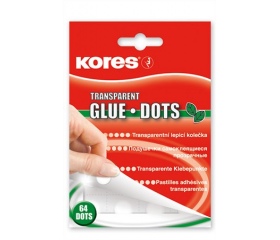 Kores Ragasztókorong, "Glue Dots", átlátszó
