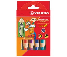 Stabilo Színes ceruza készlet, vastag, 6 szín