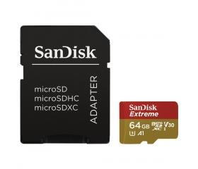 SanDisk Extreme microSD 64GB  90MB/s CL10 UHS-I