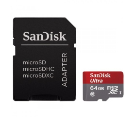 SANDISK microSDXC 64GB 80MB/S CLASS 10 +Adapt.