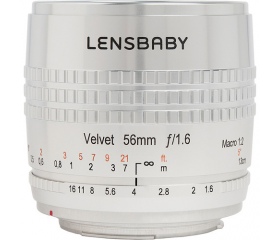 Lensbaby Velvet 56mm f/1.6 ezüst (Fuji X)