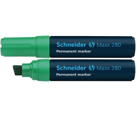 Schneider Alkoholos marker, 4-12 mm, vágott, zöld
