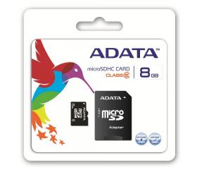 ADATA Micro SD 8GB + Adapter CL6 (AUSDH8GCL6-RA1)
