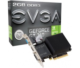 EVGA GeForce GT 710 2GB GDDR3 DS passzív