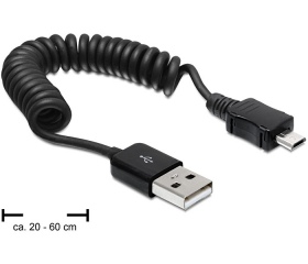Delock USB 2.0 / USB micro-B spirál