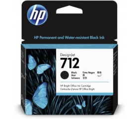 HP 712 80ml fekete tintapatron