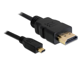 Delock HDMI Ethernet kábel A/D - A apa/apa 1,0m