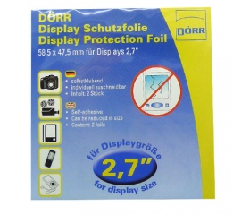 Dörr LCD-védő fólia (2db) 2,7 inch