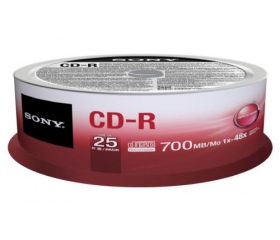 Sony CD-R 25db 700MB 48X henger