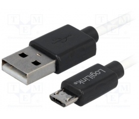 Logilink USB 2.0 - MICRO USB "STYLE" Fehér