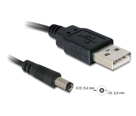 Delock USB Power > DC 5,5 x 2,1 mm 1 m