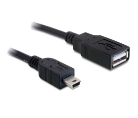 Delock USB 2.0-A anya > mini USB male 0,5 m