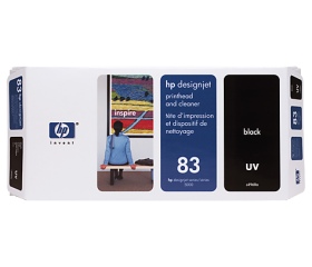 HP 83 nyomtatófej és ~tisztító fekete UV