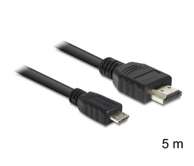 Delock MHL (micro USB) - HDMI kábel, 5m