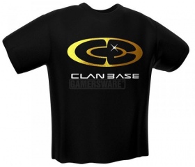 GamersWear Clanbase fekete póló XXL