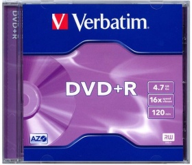 Verbatim DVD+R 4,7GB 16x normál tok