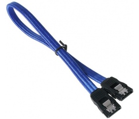 BitFenix SATA-III adatkábel 30cm kék/fekete