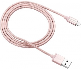 Canyon USB/Lightning MFI fonott 1m rózsaarany