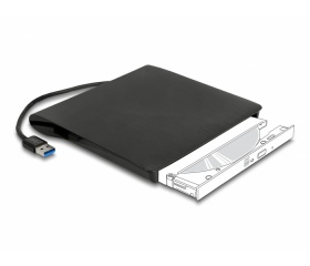 Delock USB külső 5.25" Ultra Slim SATA meghajtóke