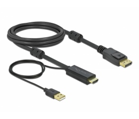 Delock HDMI - DisplayPort kábel 4K30Hz 2m