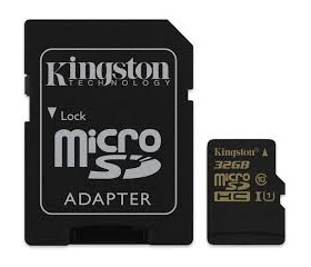 Kingston MicroSD 32GB Adapterrel CL10 UHS-I