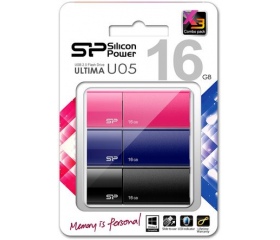 Pendrive Silicon Power U05 16GB (3 USB in 1 pack)