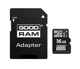 Goodram 16GB MicroSDHC CL10 Memóriakártya