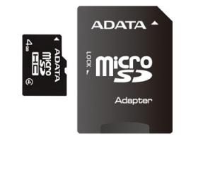 ADATA Micro SDHC 4GB CL4 (AUSDH4GCL4-RA1)