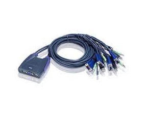 ATEN KVMP Switch 4-Port USB VGA/Audio Cable (1.8m)