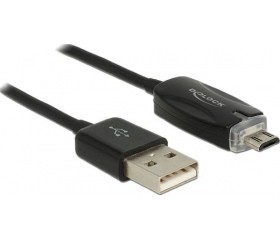 Delock USB / Micro-USB 2.0 töltés/adat/LED jelzés