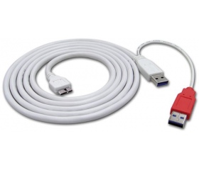 ROLINE USB 3.0 Y Cable, 2x Type A M - 1x Micro B M