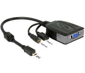 Delock MHL Micro USB > VGA + Jack