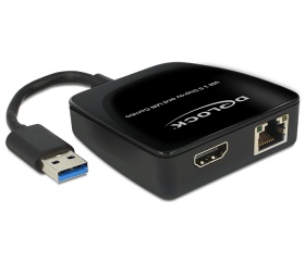 Delock Adapter USB 3.0 > HDMI + Gigabit LAN