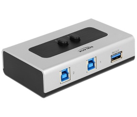 Delock 2 portos manuális, kétirányú USB 3.0-kapcso