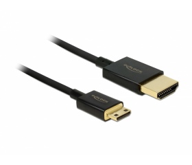 Delock Nagysebességű HDMI-A -> HDMI Mini-C 3D,4K 