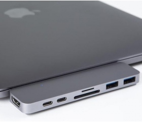 Hyperdrive DUO USB-C Hub MacBook Pro 13/15 szürke