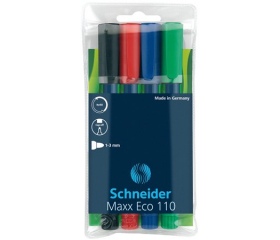 Schneider Tábla- és flipchart marker 1-3 mm, 4szín