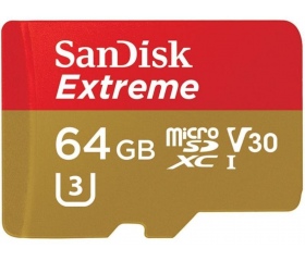 SANDISK microSDXC Extreme 64GB V30 A1