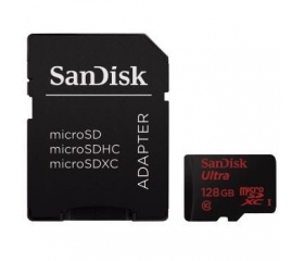 Sandisk 128GB microSDXC Ultra UHS-I adapter