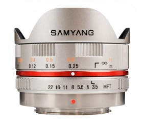 Samyang 7.5mm F3.5 Fish-eye (Micro 4/3) Ezüst