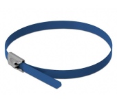 Delock r.m. acél kábelkötegelők 200mm 10db kék
