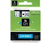 DYMO címke LM D1 alap 12mm Fekete/Fehér