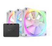 NZXT F120 RGB - Triple Pack w/Ctrl - White