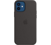 Apple iPhone 12/12 Pro MagSafe szilikontok fekete 