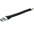 Roline USB 3.2 Gen 1 Type-C/A szilikonkábel 0,11m
